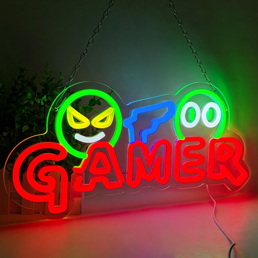 Party Games Graduation - Gamer Neon-Schild LED-Wandleuchte Anpassbare Farbenfrohe Gaming-Neonlampe