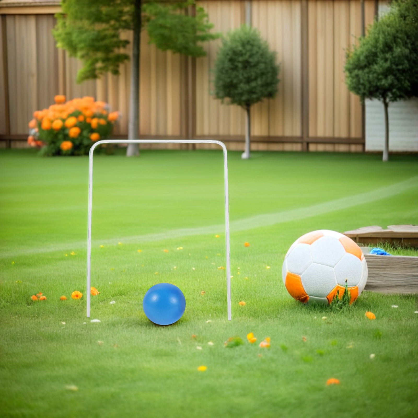 Croquet Set Lawn - 1 Set Krokett-Set aus Holz, Garten-Aktivitäts-Kit,
