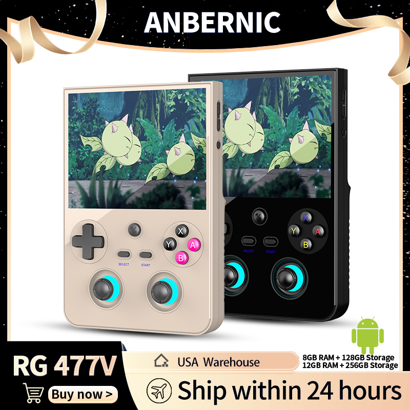 Party Games Android - ANBERNIC RG 477V Handheld-Spielkonsole 4,7-Zoll-Touchscreen Dimensity