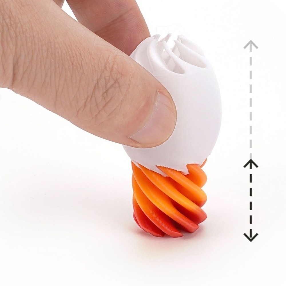 Party Games Easter Egg - 3D-Druck Rotierendes Ei Anti-Angst Buntes Ostern-Spiral-Ei-Puzzle
