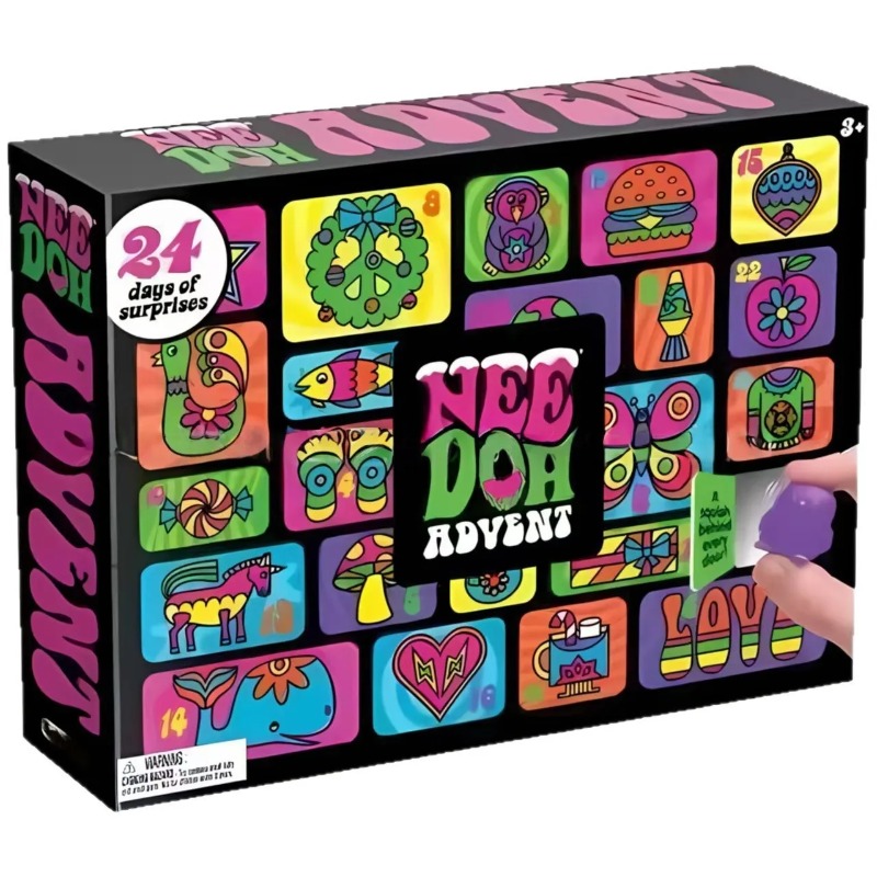 Party Games New Year - Überraschungs-Blindbox Needoh Adventskalender Geschenk für Kinder