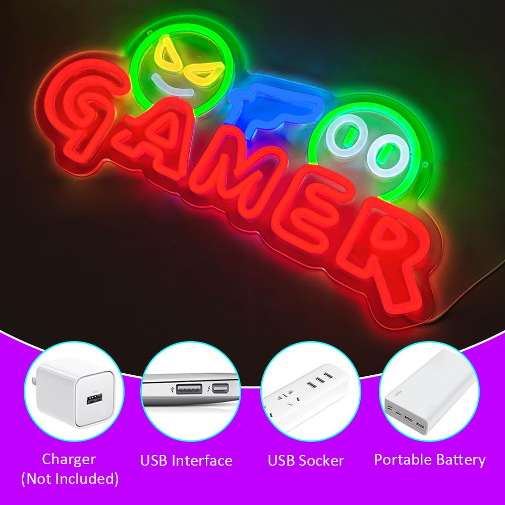 Gamer Neon-Schild LED-Wandleuc – Party Games Graduation Bewertung und Preis