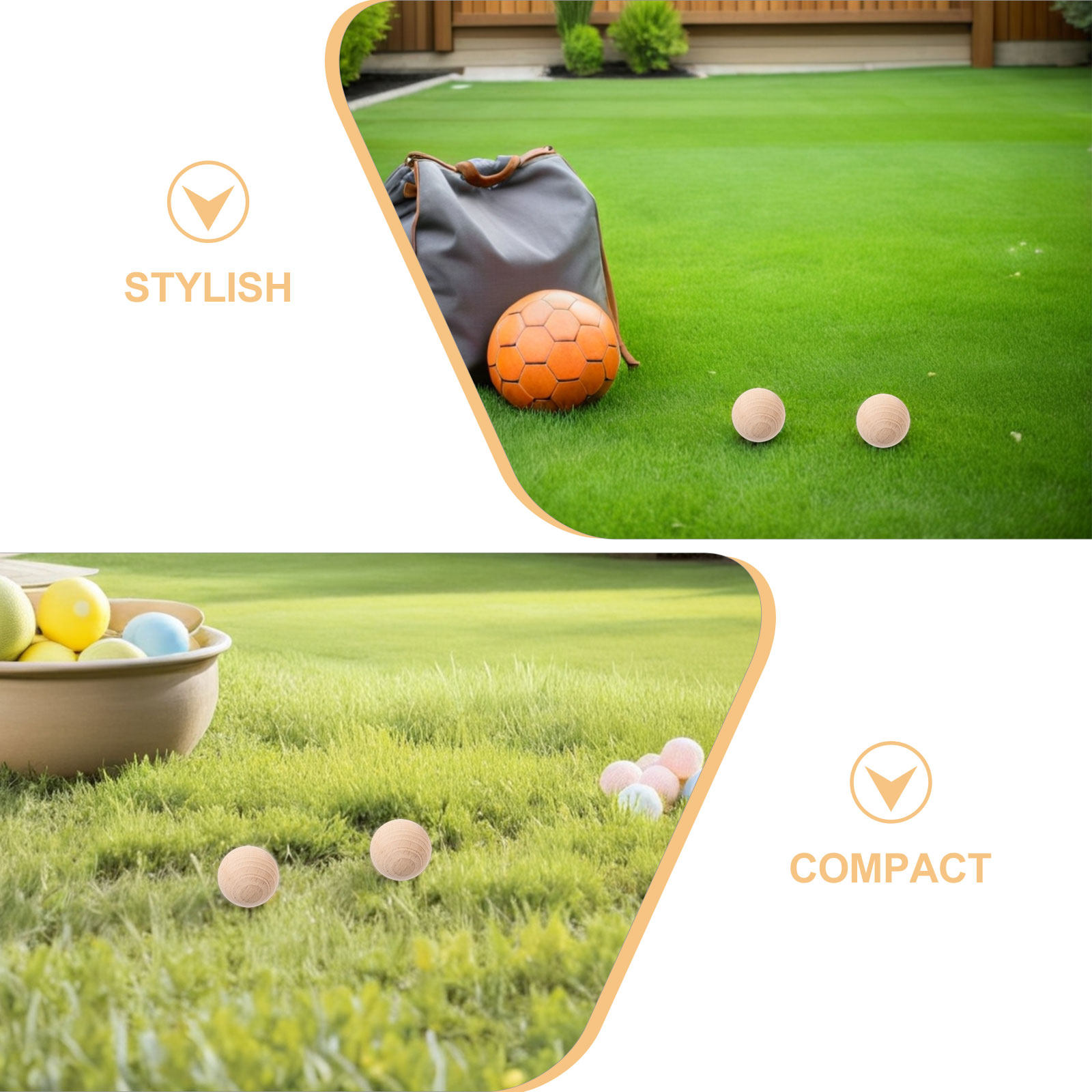 4 Stück Holzkrokettenbälle 3,5 – Croquet Set Lawn Bewertung und Preis